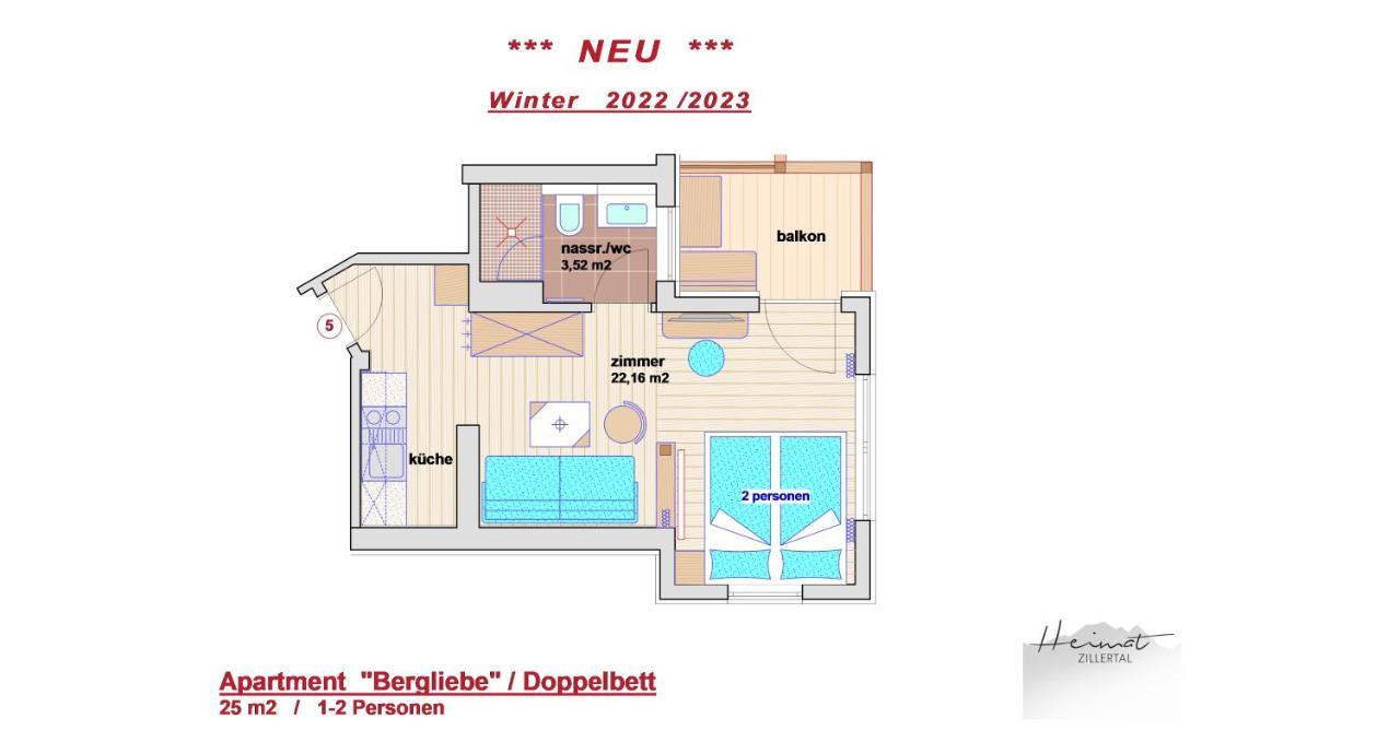 Heimat Apartments - Zillertal Gerlos Zewnętrze zdjęcie